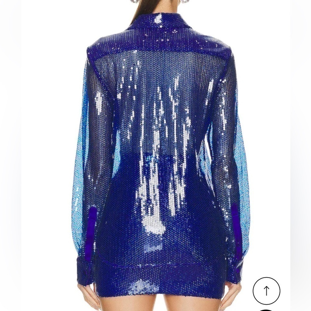 Alex Perry Sequin Fitted Shirt - Picture 4 of 5